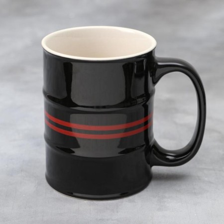 Coramic mug of the “man fuel”, 450 ml, black color-2