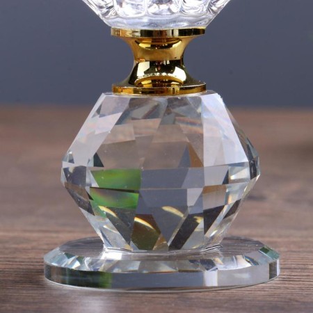 Glass of Glass for 1 candle "Blocked bud" 8x7x7 cm-3