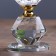 Glass of Glass for 1 candle "Blocked bud" 8x7x7 cm