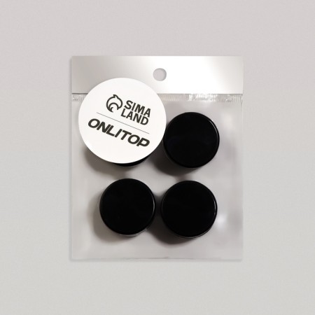 Storage jars, 4 pcs, 5 g, black/transparent color-4