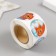 New Year Stick Paper "Snowman and Beast" d = 2.5 cm 252 pcs in the roll
