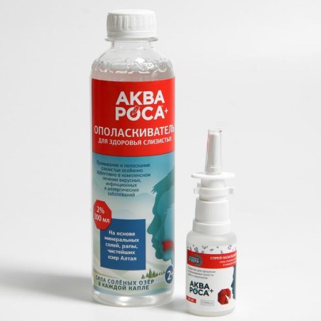 Aquaros + set, nasal spray 30 ml + Mineral Mineral rinse 300 ml, additional nozzle-9