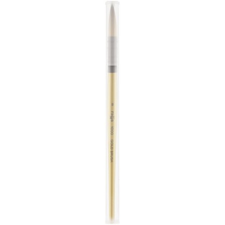 Synthetic brush, round, gamma "Gold Brush" No. 8, French mount, short handle-4