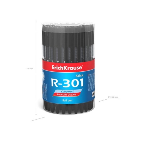 Ballic handle, Erichkrause, R-301 Original Stick, node 0.7 mm, tube, black-4