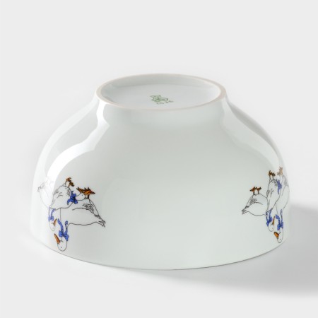 Porcelain set for breakfast "geese", 3 items-13