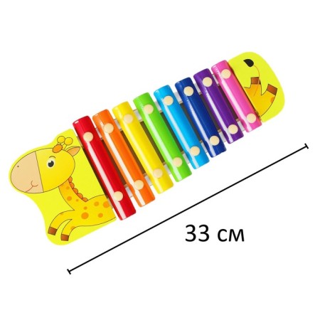 Musical toy "Metallophone. Giraffe ", 8 tones