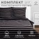 Bedding Ethel Duet Black Stripes 143x215 cm-2pcs, 220x240 cm, 70x70cm-2pcs, 100% cotton, trunks