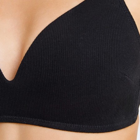 Women's bra, black color, size 75c-2