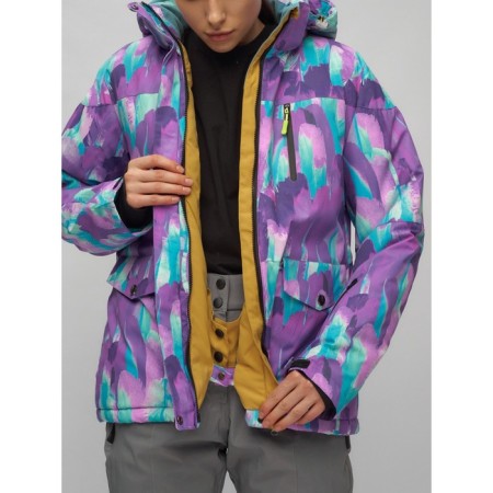 Ski suit, size 42, purple color-5