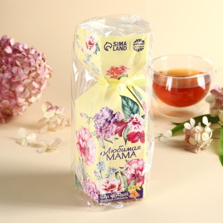 Tea in the candy box "Beloved Mom", taste: Vanilla and Caramel, 100 g.-6