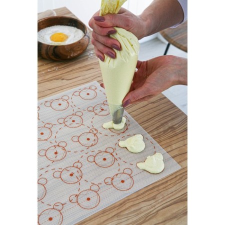 Silicone carrier rug reinforced "Macaron. Ears ", 42 × 29.5 cm-2