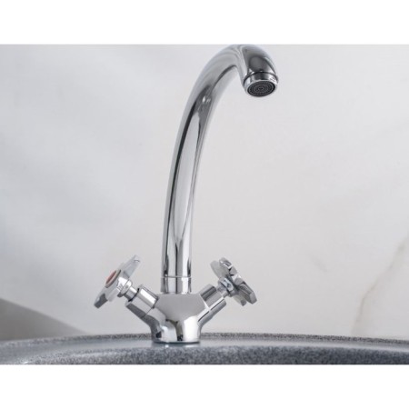 Kitchen mixer "RMS" SL116-273F, double-talent, zinc, chrome-1