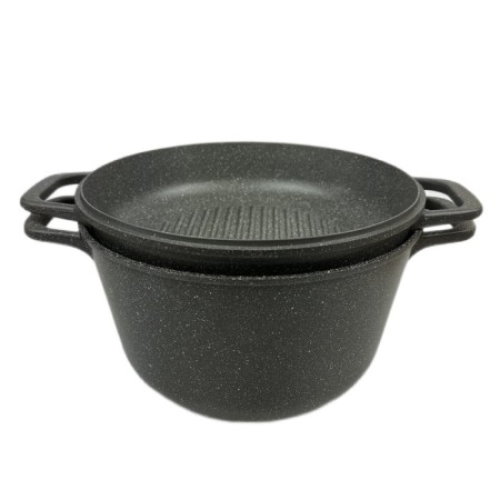 Kazan Panairo Sogretta, with a lid-chorod, cast aluminum, 5 liters