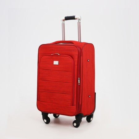 Small suitcase 20 "on lightning, code castle, with extension, red color