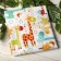 Supply with a zipper, size 112 × 147 cm, giraffes, calico