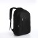 Young backpack from textiles on lightning, 4 pockets, black color