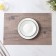 Set of serving napkins on the table "tree", 4 pcs, 45 × 30 cm, brown color