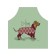 Apron kitchen with a photo print "I love a dachshund", adjustable, size OS