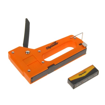 Furniture stapler Sparta, 4-8 mm, type of bracket 53 - 100 pcs, plastic case