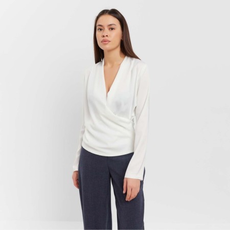 Women's blouse with a drapician Mist: Classic Collection p. 42, Ecrew color-5