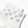 Women's socks kaftan "hearts" p. 36-39 (23-25 ​​cm), white