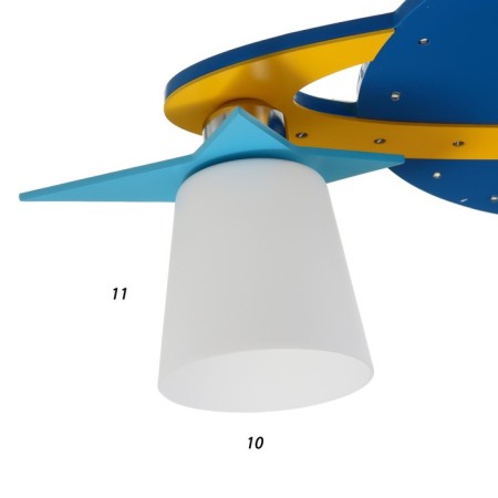 Chandelier 670608/4 E27 40W yellow-blue 50x40x26 cm Bayerlux-5