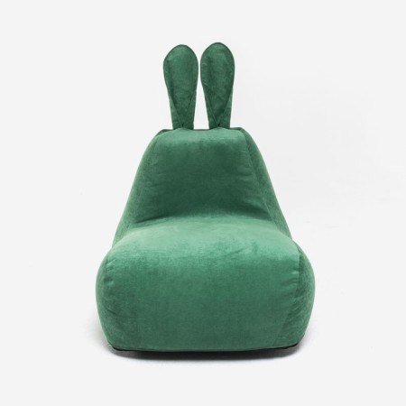 Milk-Milk chair, size 80x90 cm velor, green color-1