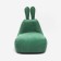Milk-Milk chair, size 80x90 cm velor, green color