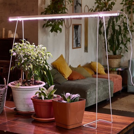 Lamp for plants LED linear, 872 mm Uniel, 24 W, BIO LED, IP40, white color