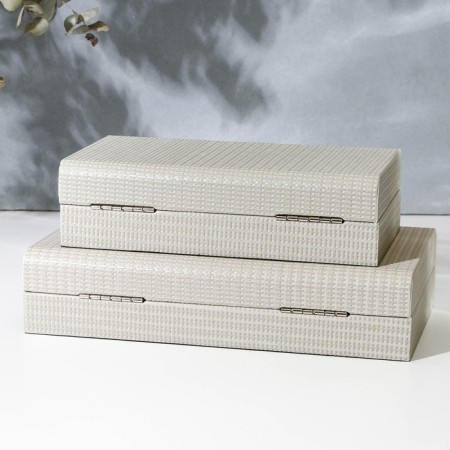The box for jewelry "minimalism" eco -leather, set of 2 pcs.-14