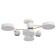 Causte "Terno" 4XLED 126W 3000-6000K 3XGU10 white-gold 74x74x21 cm Bayerlux