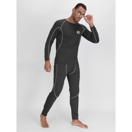 Male thermal underwear, size 54-56, dark gray color-12