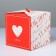 Gift folding box, packaging, “love”, 18 x 18 x 18 cm