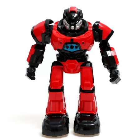 Robot radio -controlled "Technobot", 2 remote controls, gestures, with a battery, red color red-2