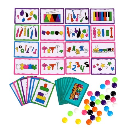 Board game for attentiveness "Colored caps", 2-4 players, 5+-7