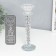 Glass of glass for 1 candle "Spiral with pebbles" 22x7x7 cm