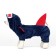 Akula overalls with a hood, size S (DS 25 cm, OG 35 cm, Osh 25 cm), blue