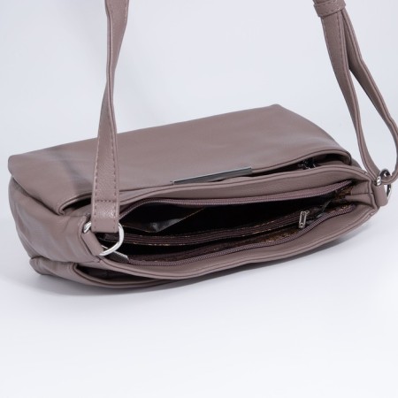 Bag Cross-Bodi with a zipper, pink color-4