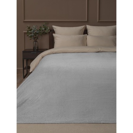 Texrepublic blanket, size 200x220 cm, gray color