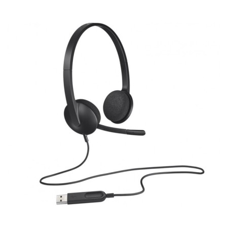 Logitech H340 headphones, computer, microphone, 115 dB, 20 Ohms, USB, 1.8 m, black-3
