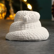 Фигура для раскраски "Змейка Малая", 4х4х2см