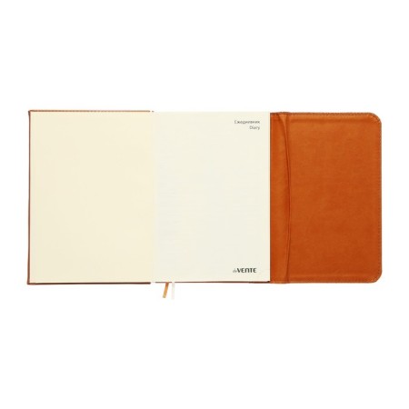 Leduced Diary A5, 160 sheets, Devente.irene, solid combined cover of artificial leather, cream block 70 g/m2, beige-4