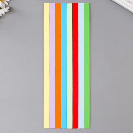 Strips for Quilling "Color Assorted" (set of 126 strips) width 1.2 cm (26*9.5 cm)-1