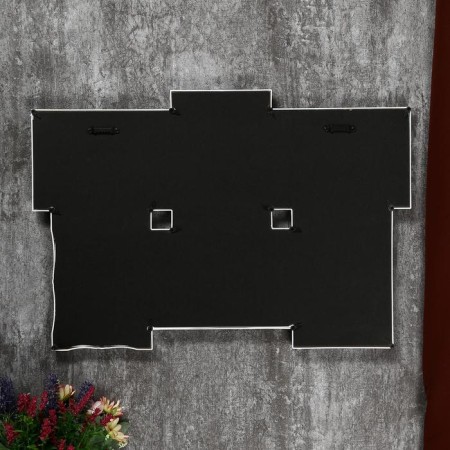 Photo frame plastic in 6 photos 10x15 cm "Family" white 35.5x52 cm-3