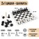 Chess - checkers "Game time", board game 2 in 1, 32 x 32 cm