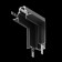 The internal corner connector for the built-in track system Technical Trail-22b, 12x12x8.5 cm, black color is black