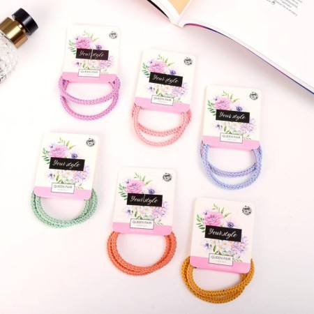 Hair gum "Sport" (set 2 pcs) Weaving is small, mix-1