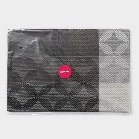 Serving napkin on the table “Peaks”, 45 × 30 cm, brown color-4