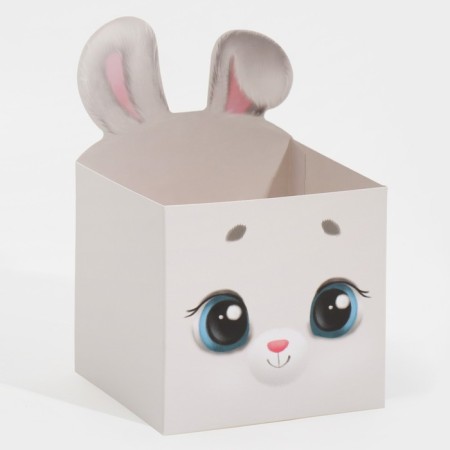 Box for mini bouquets "Bunny", 12 x 20 x 10 cm-1