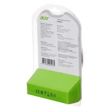 Acer OMW011 Black/Blue Optical Mouse (1200DPI) USB (3but)-9